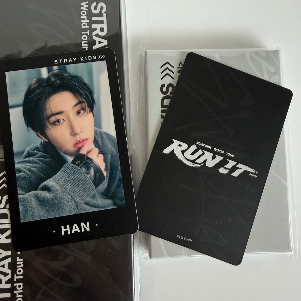 STRAY KIDS HAN JI SUNG Run It Japan World Tour Photo Card